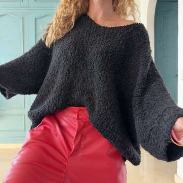 Jersey borreguito negro