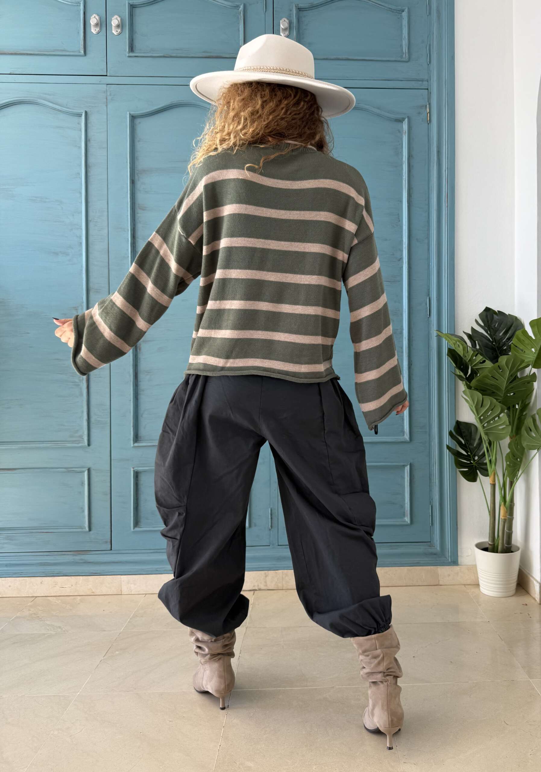 Pantalón paracaidista gris plomo - Imagen 3