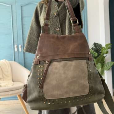Mochila antirrobo verde